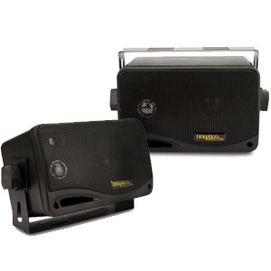 DNA MSB300B 3" 60W 3-Way Marine Boat Speaker Stereo Box Pair