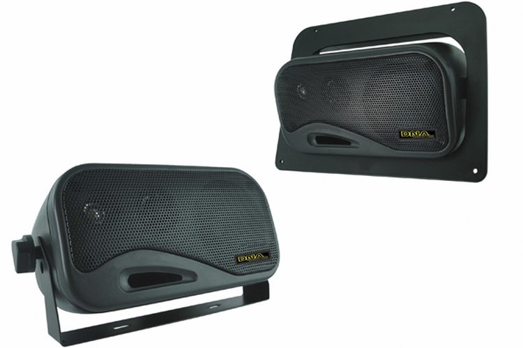 DNA MSB335B 70W 3Way Marine Speaker Box Black Pair