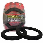 DNA WAS165B 6.5 MDF Speaker Spacers 6.5 Inch Black Carpet Pair