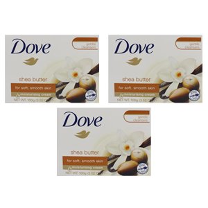 Dove 100g Shea Butter with Vanilla Beauty Cream Bar Softener 3 Pack