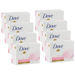 Dove 100g Pink Beauty Cream Bar Dry Skin Softener Moisturiser 8 Pack