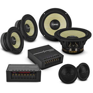DS18 DXQ 6.5" 3 Way Component Speakers 150W RMS (Pair) DS18 DXQ 6.5" 3 Way Component Speakers 150W RMS (Pair)