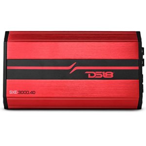 DS18 SXE-3000.4D SXE 320W x 4-Channel Class D Amplifier - Red