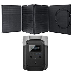 EcoFlow Delta 1300 Portable Power Station + 110W Solar Panel Bundle
