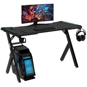 EKKIO RGB Gaming Desk Y Shape Black 120cm