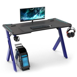 EKKIO RGB Gaming Desk Y Shape Blue 140cm