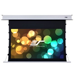 Elite Screens Evanesce Tab Tension 120" In-Ceiling Electric Screen