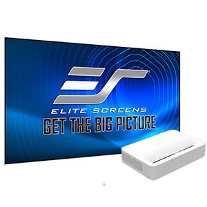 VAVA DLP 4K UST Laser TV + Elite Screens Aeon CLR 2 Screen Bundle