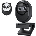 eMeet Piko Dual-Camera AI-Powered 4K Webcam Black