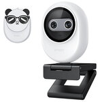 eMeet Piko Dual-Camera AI-Powered 4K Webcam White