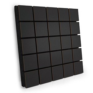 Elite Sound Acoustics Panel 70mm Foam For Office Rooms Grid Black