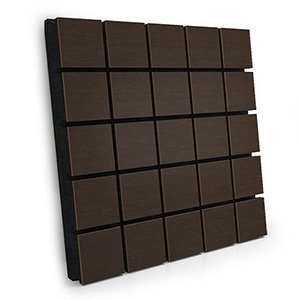 Elite Sound Acoustics Panel 70mm Foam For Music Rooms Grid Wenge