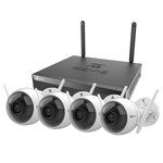 EZVIZ Wireless Security Kit 8 Channels Wi-Fi NVR w/ 4 Outdoor Cameras