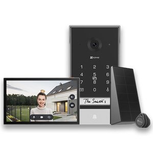 EZVIZ EP7 3MP 2K Smart Video Doorbell w Display & Solar Panel