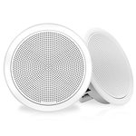 Fusion FM-F65RW 6.5 120W White Grille Flush Mount Marine Speakers Fusion FM-F65RW 6.5 120W White Grille Flush Mount Marine Speakers
