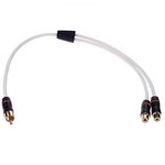 Fusion MS-RCAYF RCA Splitter Cable Male to Dual Female Connector