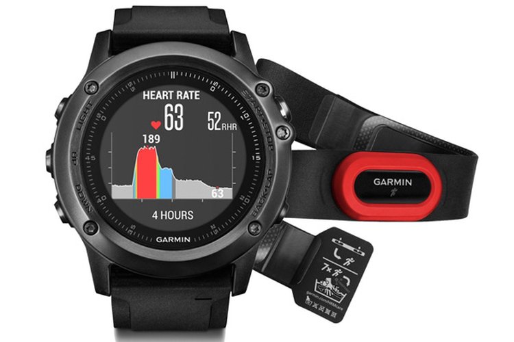 Garmin Fenix 3 HR Grey Sapphire GPS Watch HRM4 Run Bundle