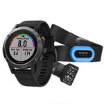 Garmin Fenix 5 + HRM-Tri Performer Bundle Grey w/ Black Band