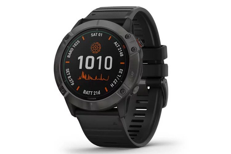 Garmin watch fenix 6x pro solar titanium with titanium band outlet