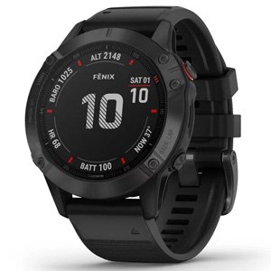 Garmin Fenix 6 Pro Black w/ Black Band Sport Smart Watch 010-02158-03