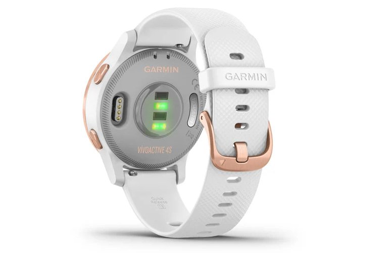 garmin vivoactive 3 hr multisport tracker white rubber rose watch