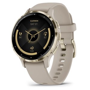 Garmin Venu 3S Gold Stainless Steel, French Grey Case - 010-02785-02