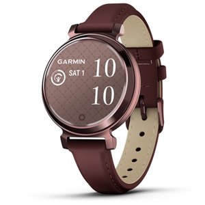 Garmin Lily 2 Smartwatch, Dark Bronze w Leather Band 010-02839-03