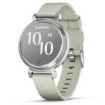 Garmin Lily 2 Smartwatch, Silver w Sage Grey Fabric Band 010-02839-15