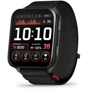 Garmin Venu X1 Black, Slate Titanium Caseback Nylon Band 010-02980-04