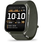 Garmin Venu X1 Moss, Titanium Caseback Moss Nylon Band 010-02980-05