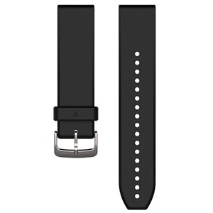 Garmin QuickFit 22 Watch Band Black/Silver Silicone 010-12500-00