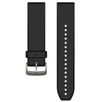 Garmin QuickFit 22 Watch Band Black/Silver Silicone 010-12500-00