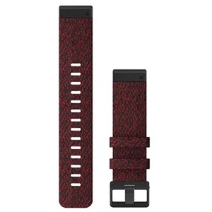 Garmin QuickFit 22 - Heathered Red Nylon Band 010-12863-06