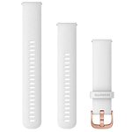 Quick Release Bands 20mm White w/ Rose Gold Hardware 010-12924-10