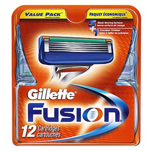 Gillette Fusion Manual Razor Blades Replacement Refill (12 Pack)