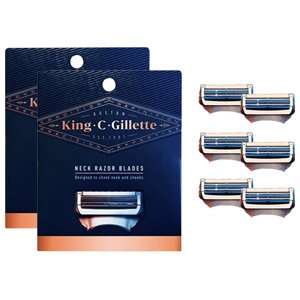 King C. Gillette Neck Razor Blades 6 Pack