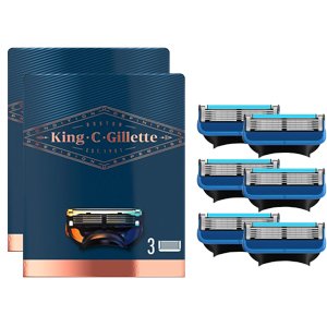 King C. Gillette Shave and Edging Razor Blades 6 Pack