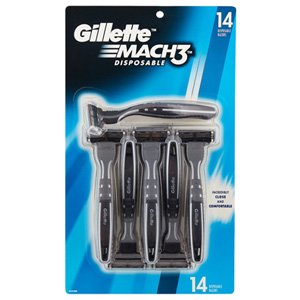 Gillette Mach3 Disposable Razors (Pack of 14)