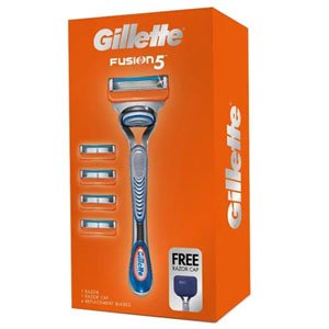 Gillette Fusion5 Razor with 4 Replacement Blade Set
