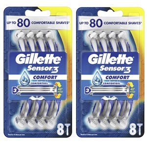 Gillette Sensor 3 Disposable Razor & Blade (16 Pack)