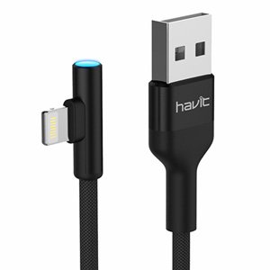 Havit H672 USB to Lightning Cable for Apple Devices w/ LED Charging In