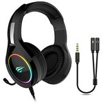 Havit HV-H2232D Gaming RGB Headset + 3.5mm Headset Mic Splitter Xbox