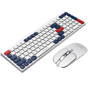 Havit Dual-Mode Wireless 2.4Ghz + Bluetooth Keyboard & Mouse - White