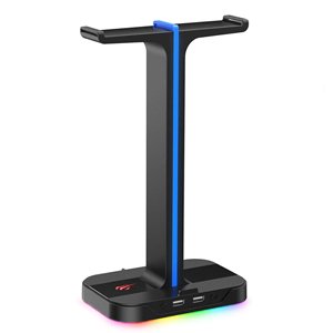 Havit TH650 RGB Dual Headset Stand Gamer Headphone 2x USB Ports