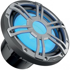 Hertz Marine 10" 600W 4 Ohm SVC RGB Charcoal Subwoofer HMS10SLD