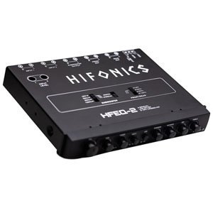 Hifonics HFEQ-2 4-Band Equalizer 2-Way Line-Driver Signal Processor