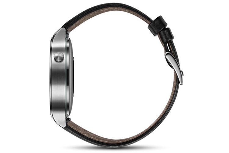 huawei stainless steel with leather strap smartwatch