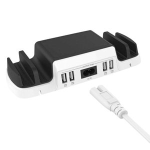 Huntkey Smart USB Charging Dock w/ 4 USB 2.4A Ports for Phone & Tablet
