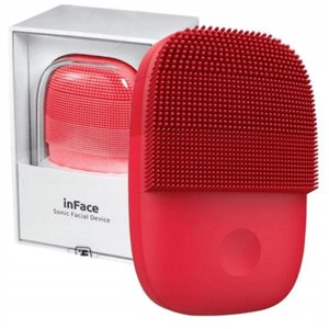 inFace Facial Cleansing Brush Silicone Cleanser - Red