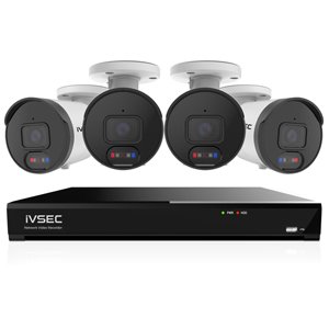 IVSEC 8MP 4K AI 2TB 8CH 4x850B Bullet Cameras CCTV Security System